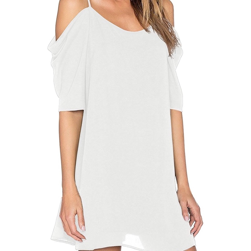 NWT Women’s Chiffon Cold Shoulder Dress